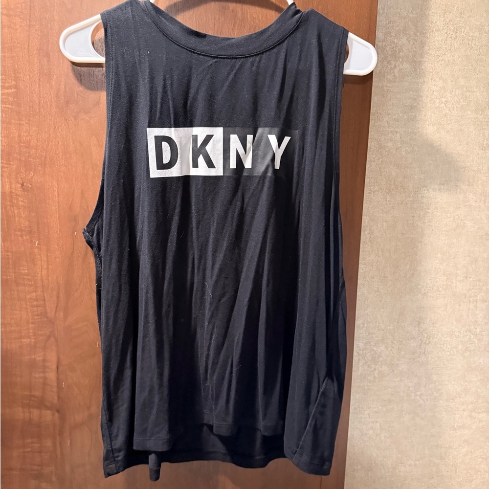 DKNY Black Muscle Tee for Women